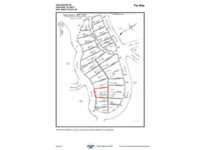 6658 MOORE Drive, OAKLAND, California 94611, ,Lots And Land,For Sale,MOORE Drive,40966556