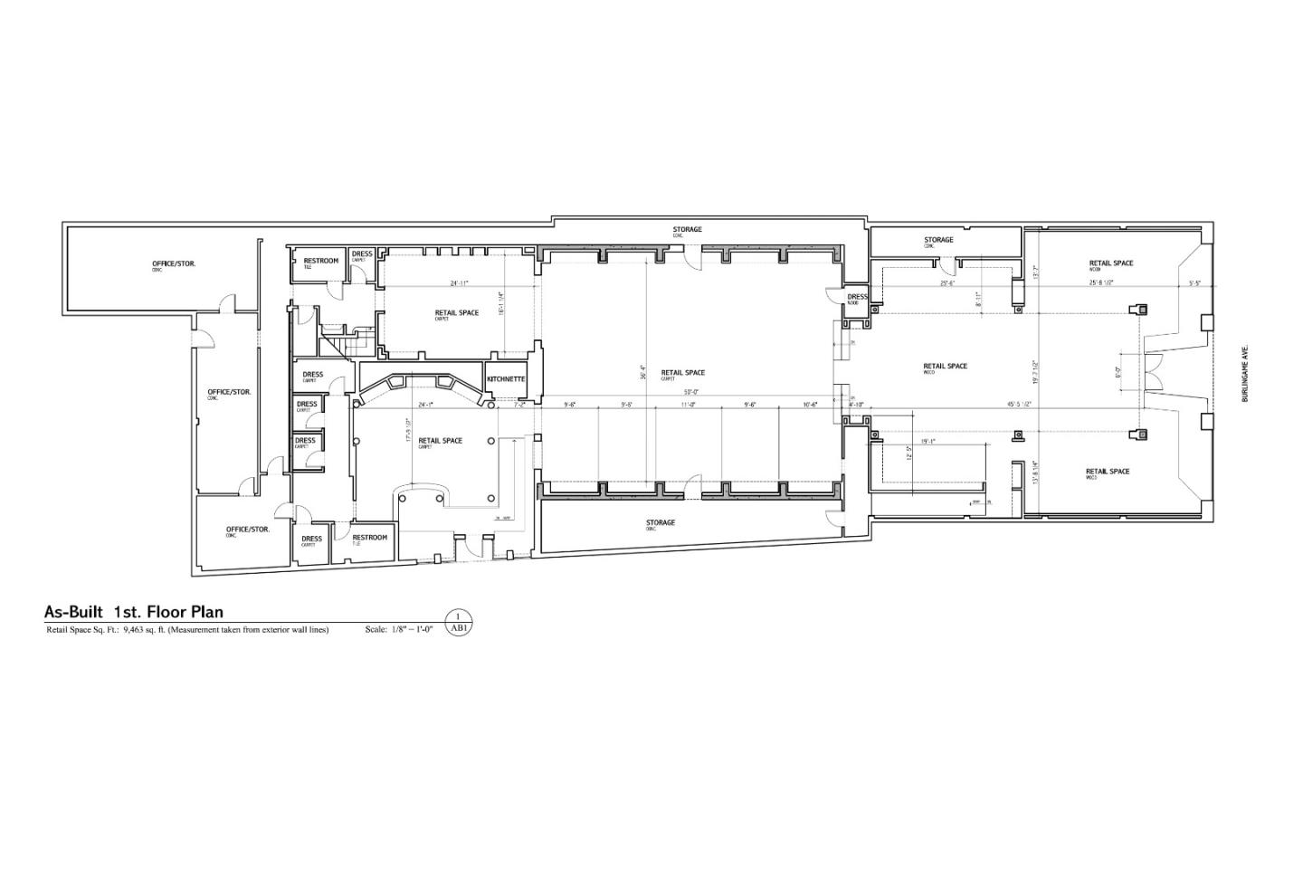 1426 Burlingame Avenue, BURLINGAME, California 94010, ,Comm Industrial For Lease,For Rent,Burlingame Avenue,40962111