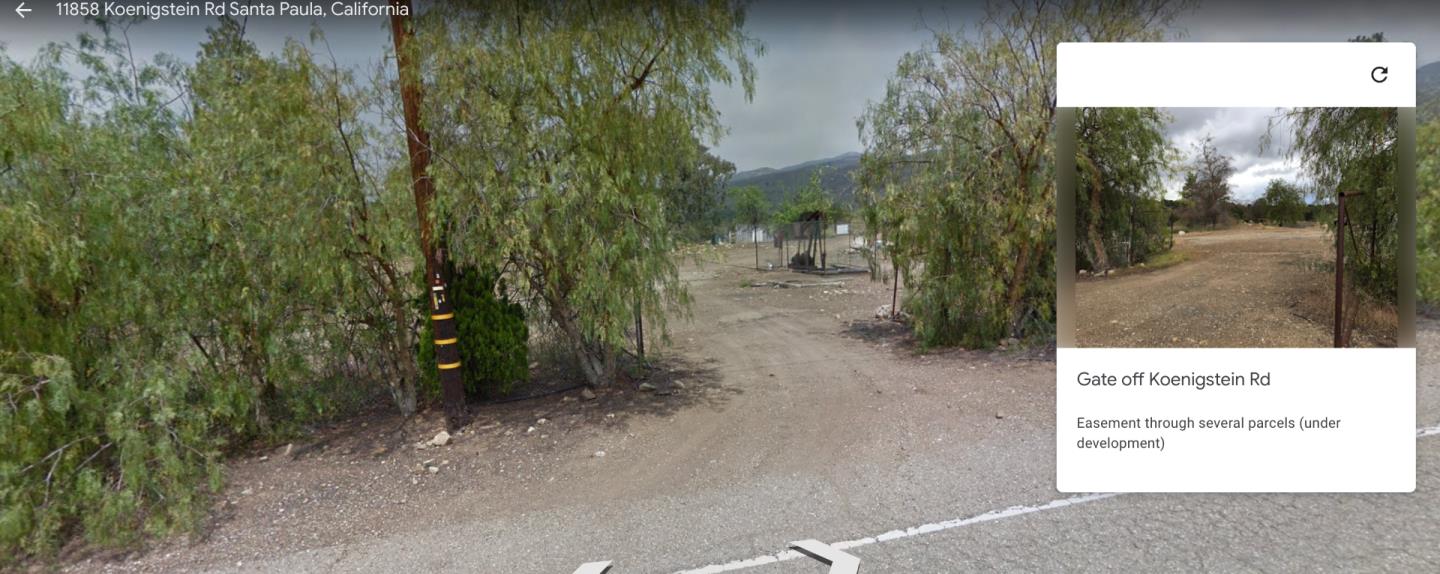 00 Koenigstein Road, OTHER - SEE REMARKS, California 93060, ,Lots And Land,For Sale,Koenigstein Road,40963571