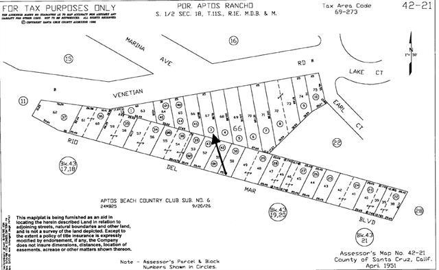 0 Venetian, APTOS, California 95003, ,Lots And Land,For Sale,Venetian,40961946