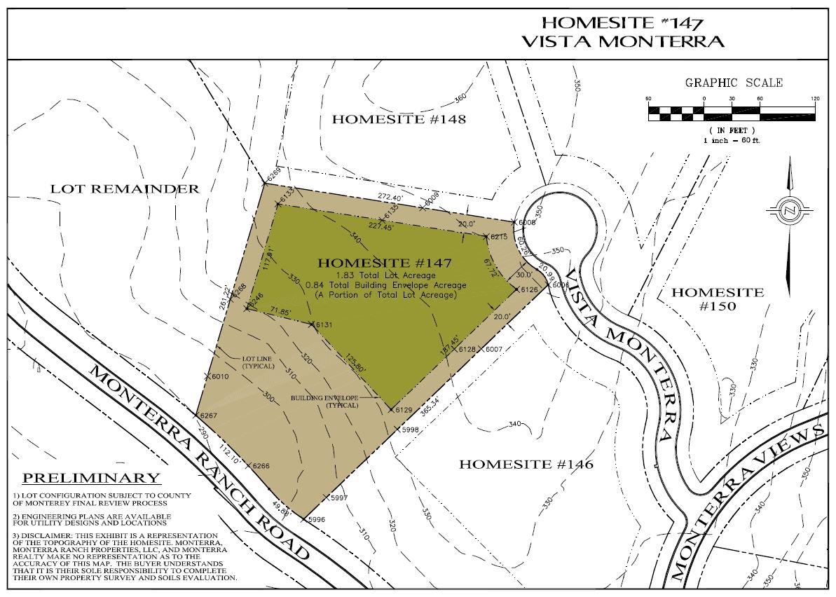 8315 Vista Monterra (Lot 147), MONTEREY, California 93940, ,Lots And Land,For Sale,Vista Monterra (Lot 147),40963760