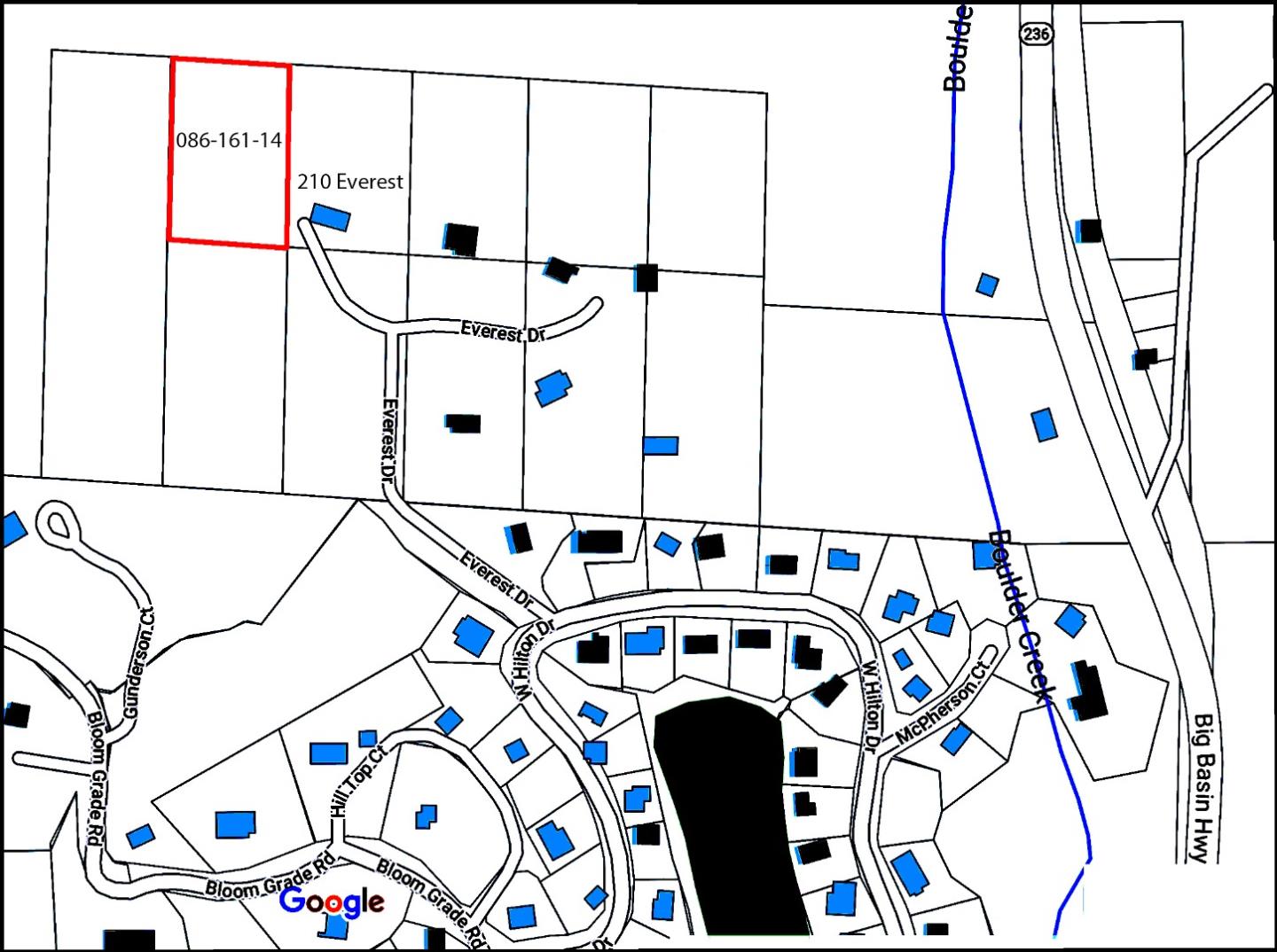216 Everest Drive, BOULDER CREEK, California 95006, ,Lots And Land,For Sale,Everest Drive,40964403