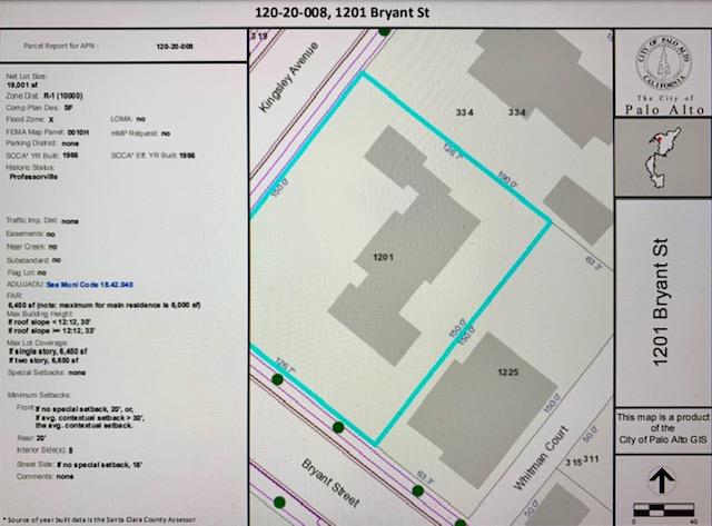 1201 Bryant Street, PALO ALTO, California 94301, ,Lots And Land,For Sale,Bryant Street,40964203