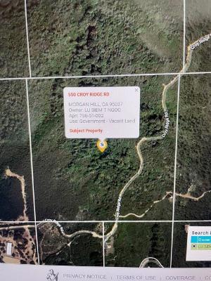 550 Croy Ridge Road, MORGAN HILL, California 95037, ,Lots And Land,For Sale,Croy Ridge Road,40976031