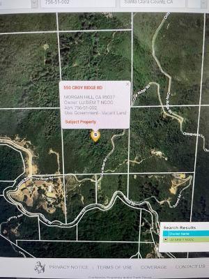 550 Croy Ridge Road, MORGAN HILL, California 95037, ,Lots And Land,For Sale,Croy Ridge Road,40976031