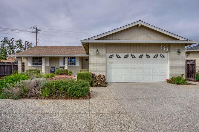 Detail Gallery Image 1 of 1 For 888 Radcliff Ct, Sunnyvale,  CA 94087 - 4 Beds | 2/1 Baths