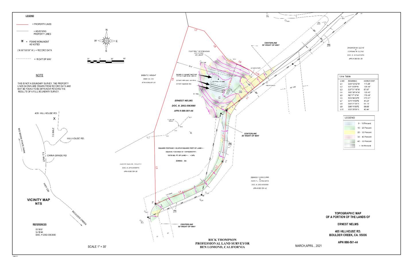 405 Hill House Road, BOULDER CREEK, California 95006, ,Lots And Land,For Sale,Hill House Road,40963548