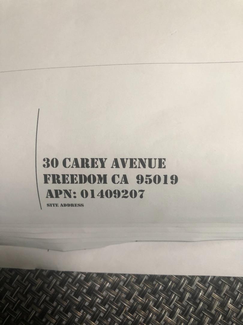 30 Carey Avenue, FREEDOM, California 95019, ,Lots And Land,For Sale,Carey Avenue,40965151