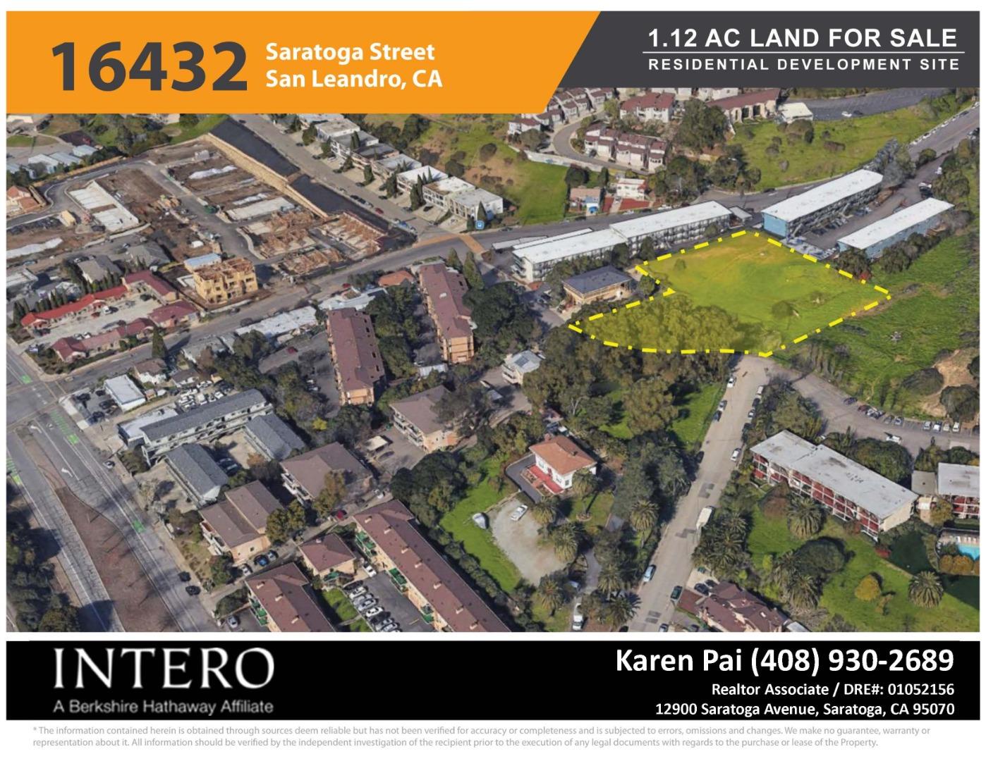 16432 Saratoga Street, SAN LEANDRO, California 94578, ,Comm Ri Multi-units 5+,For Sale,Saratoga Street,ML81857445