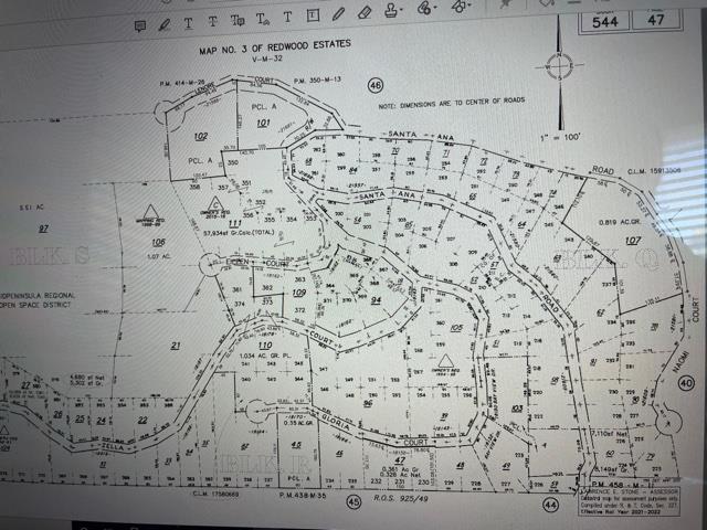 0 Santa Ana Road, LOS GATOS, California 95033, ,Lots And Land,For Sale,Santa Ana Road,40965561