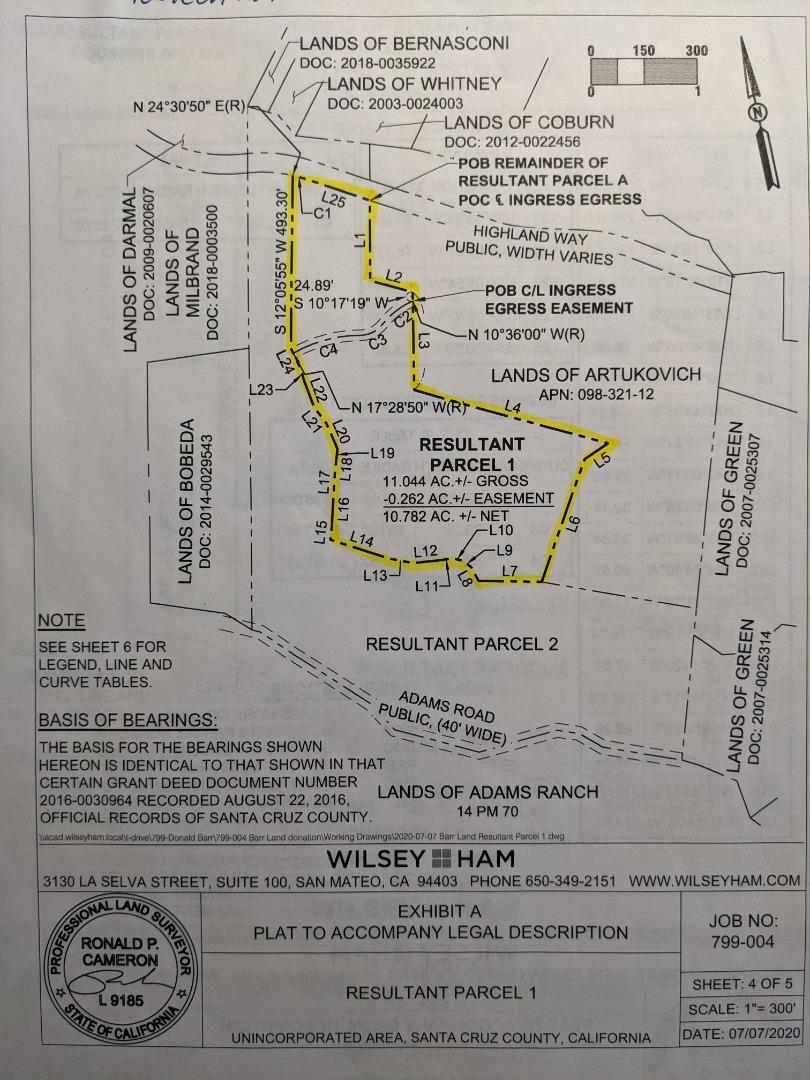 00000 Highland Way, LOS GATOS, California 95033, ,Lots And Land,For Sale,Highland Way,40965916
