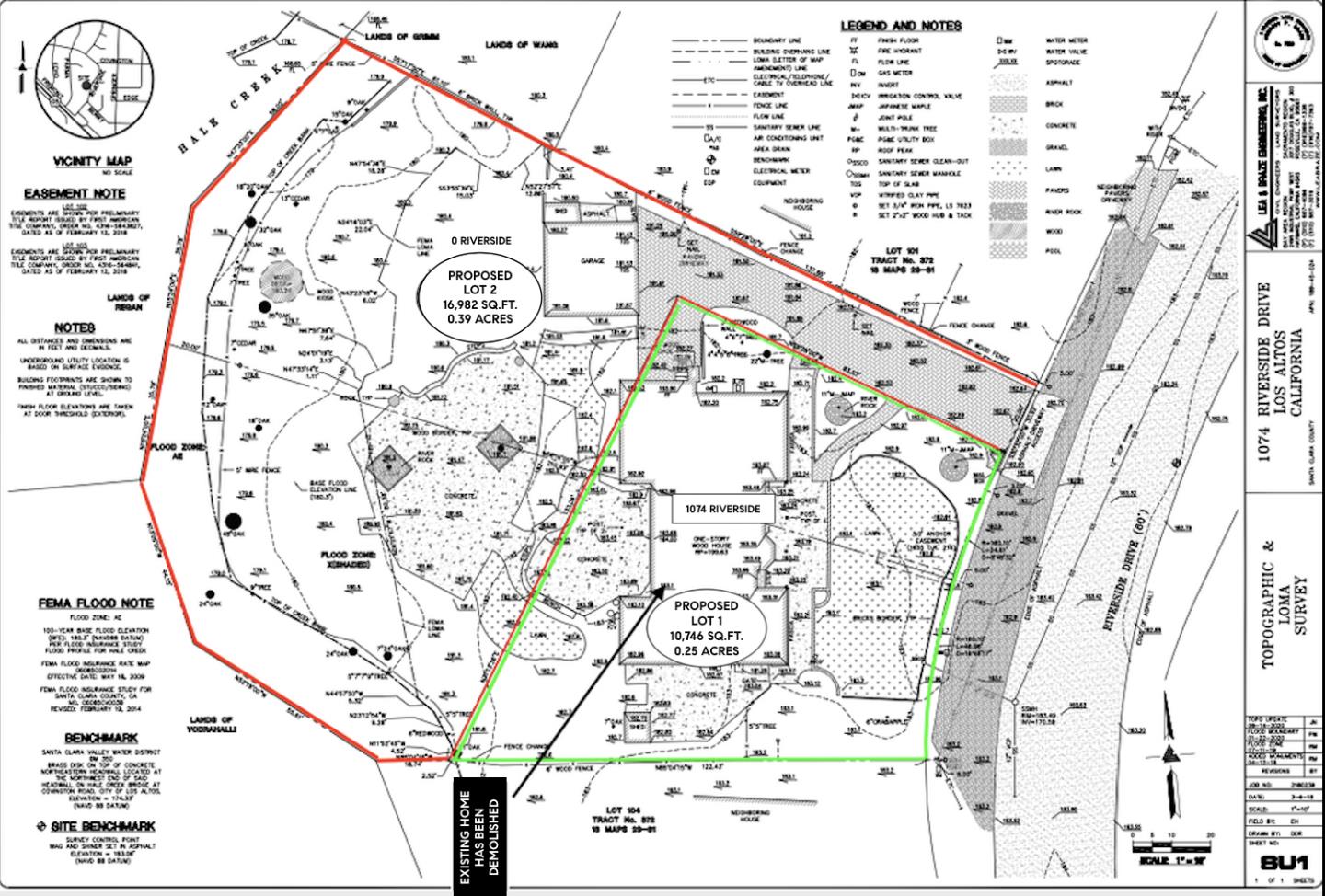 1074 Riverside Drive, LOS ALTOS, California 94024, ,Lots And Land,For Sale,Riverside Drive,40967440