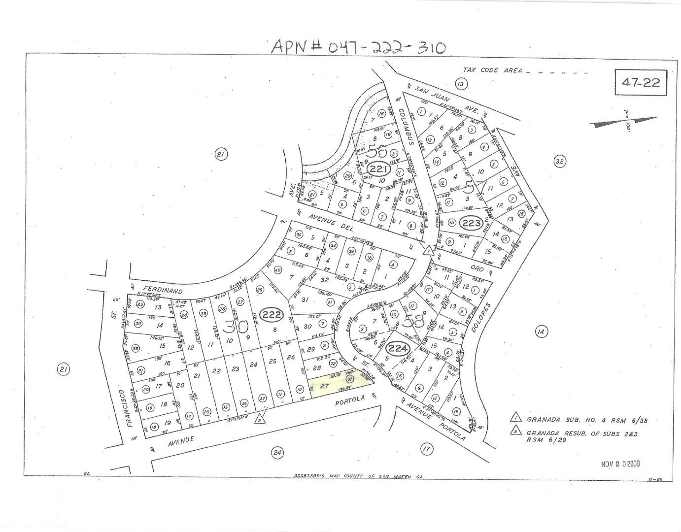0 Columbus Street, EL GRANADA, California 94019, ,Lots And Land,For Sale,Columbus Street,40971988