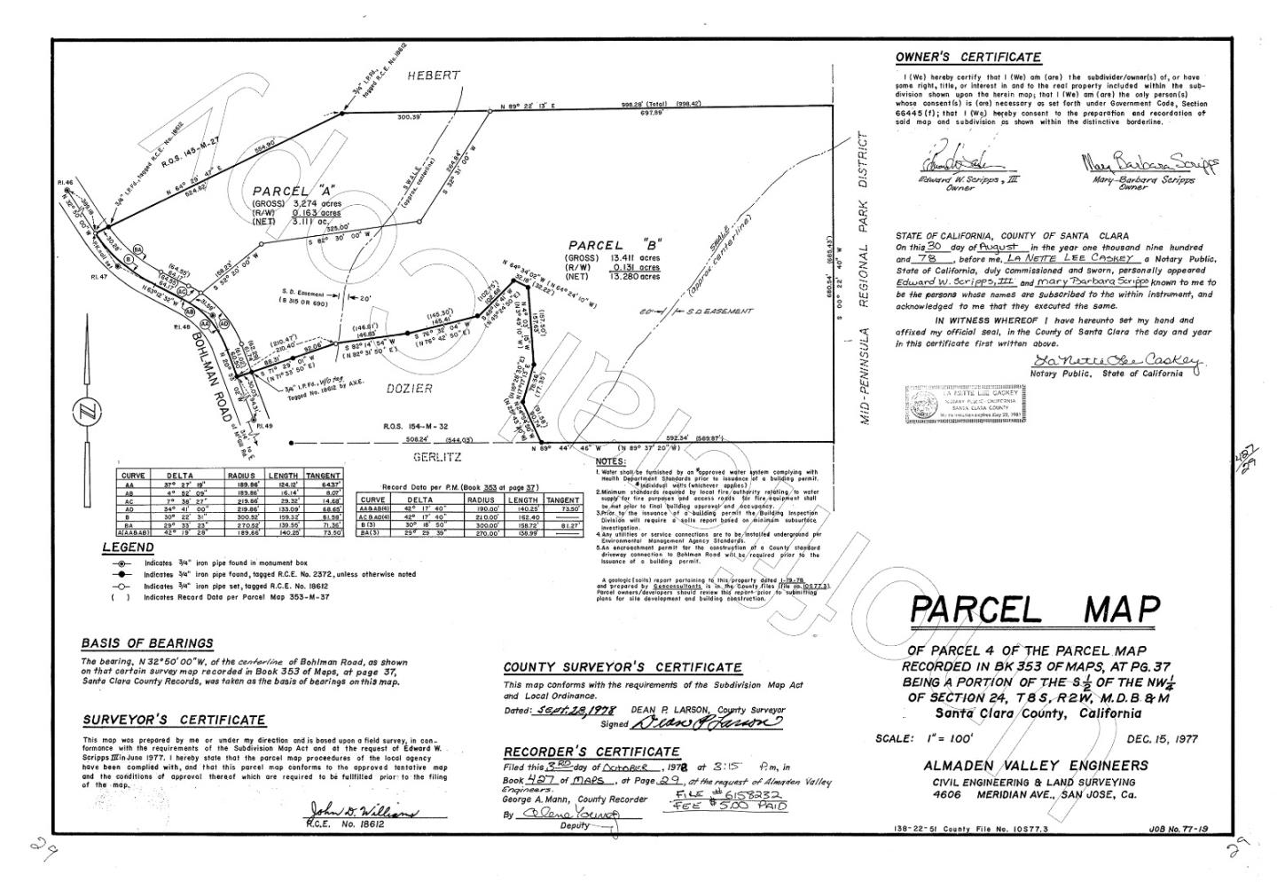 16968 Bohlman Road, SARATOGA, California 95070, ,Lots And Land,For Sale,Bohlman Road,40973688