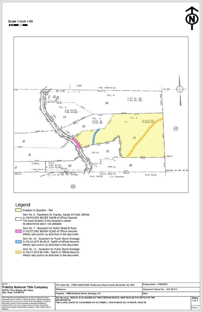 16968 Bohlman Road, SARATOGA, California 95070, ,Lots And Land,For Sale,Bohlman Road,40973688