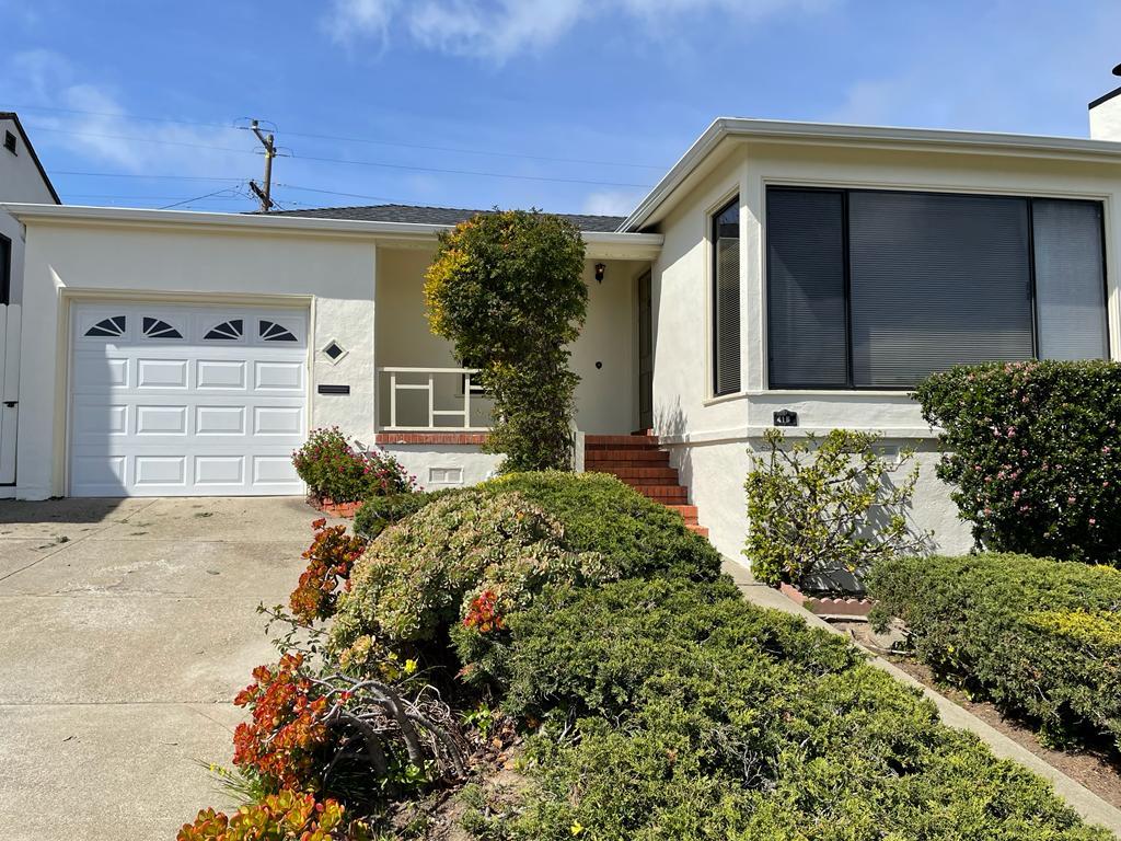 Detail Gallery Image 1 of 1 For 416 Hazelwood Dr, South San Francisco,  CA 94080 - 2 Beds | 1 Baths