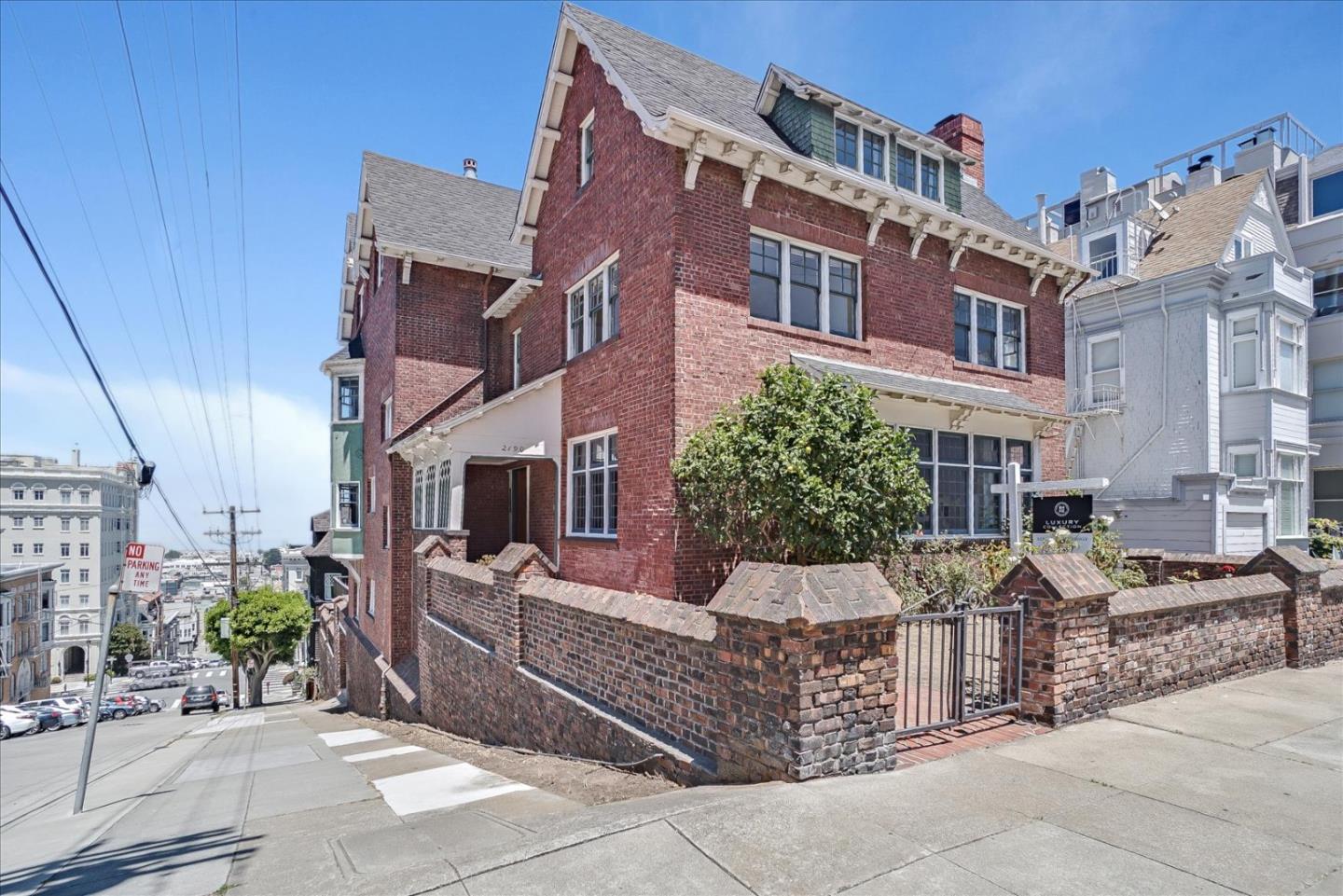 Rare opportunity to rebuild a stately Pacific Heights mansion with spectacular Golden Gate Bridge & Alcatraz views! The historic Georgian facade provides the ideal starting point for a reinterpretation and modernization of the interiors. This residence, originally designed by Edgar Mathews, is prominently situated on a large corner lot with RH-2 zoning. Architectural drawings in final stages of approval by the City of San Francisco Planning Department. An extraordinary opportunity for an end-user or developer. Plans include a home of nearly 10,000 square feet with four levels of extraordinary living spaces highlighted by expanses of glass, open-plan kitchens, vast outdoor entertaining space, wine cellar, elevator and 7 car garage. Ideally located walking distance to Fillmore, Union and Chestnut Street's shops and restaurants, as well as Lafayette Park and Alta Plaza Park.