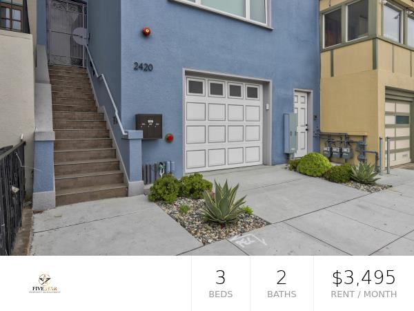 Detail Gallery Image 1 of 1 For 2420 Taraval St #2,  San Francisco,  CA 94116 - 3 Beds | 2 Baths